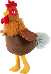 Fringe Studio Roost & Repeat Plush Dog Toy, Multicolor, 13 x 9.5 x 7-in