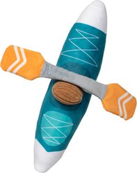 Fringe Studio Go with the Flow Plush Dog Toy, Multicolor, 5.25 x 12 x 6.5-in