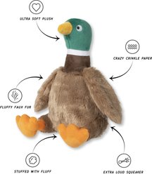 Fringe Studio Just Ducky Plush Dog Toy, Multicolor, 4.5 x 17 x 2-in slide 2 of 2