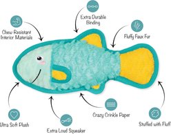 Fringe Studio Fish You The Best Durable Dog Toy, Multicolor, 5.75 x 12.5 x 2.25-in slide 2 of 2