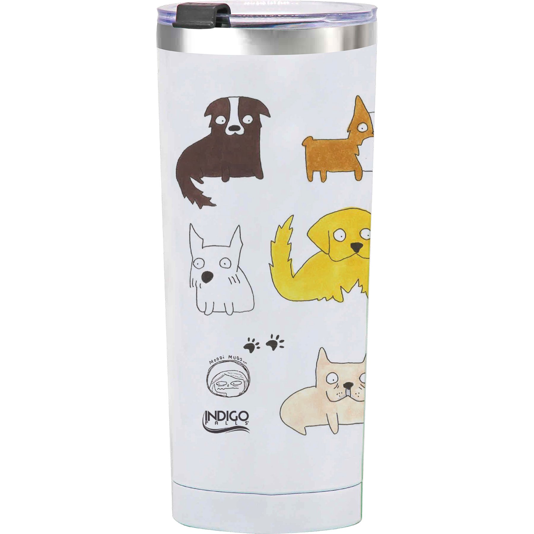 Indigo Falls Moodi Dog Tumbler, 24-oz