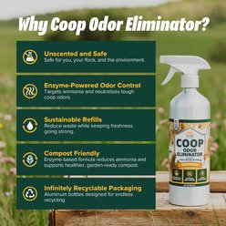 Eaton Pet & Pasture Unscented Enzyme-Based Formula Deodorizer Chicken Coop Odor Eliminator Spray, 32-fl oz bottle slide 2 of 4