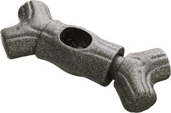 Potaroma Indestructible Bone Shape with Bully Stick Holder Interactive Training Chew Dog Toy, Grey