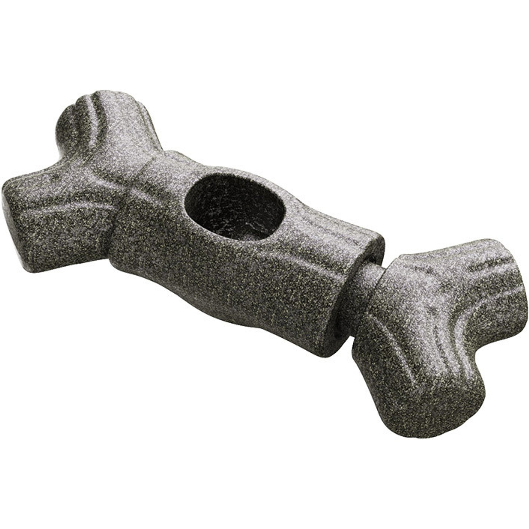 Potaroma Indestructible Bone Shape with Bully Stick Holder Interactive Training Chew Dog Toy, Grey
