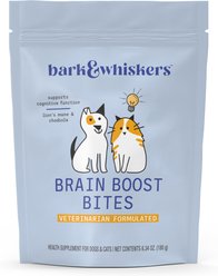 Bark and Whiskers Brain Boost Bites Supplement for Dogs & Cats, 6.34-oz bag