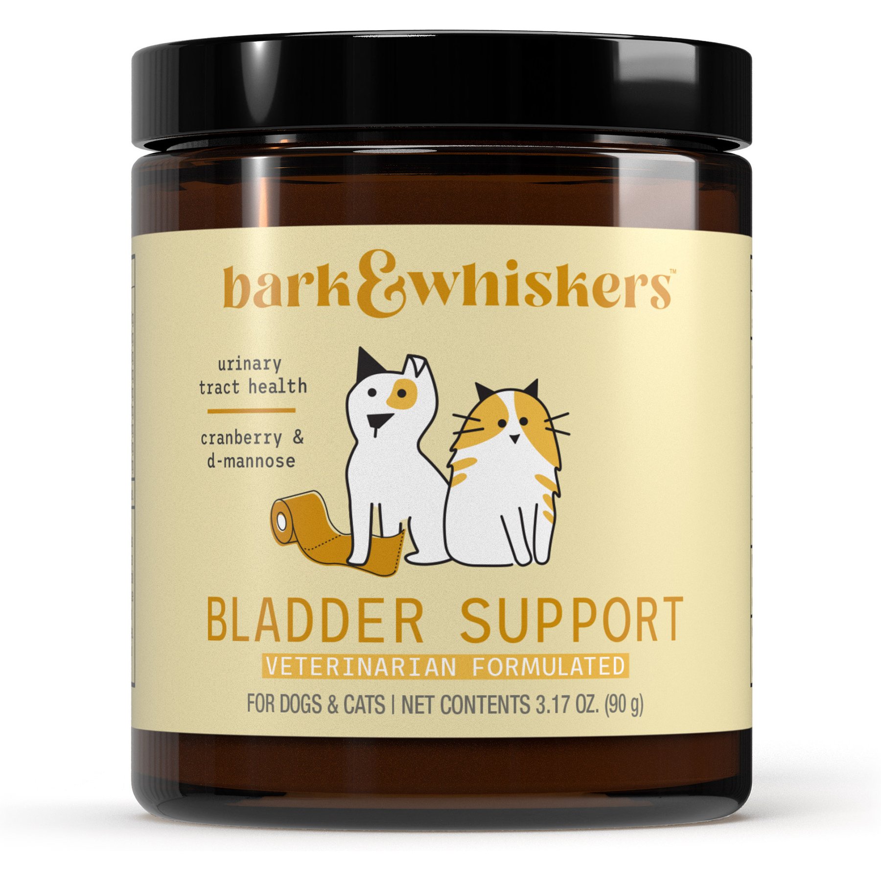 Bark and Whiskers Bladder Support Powder Supplement for Dogs & Cats, 3.17-oz bottle