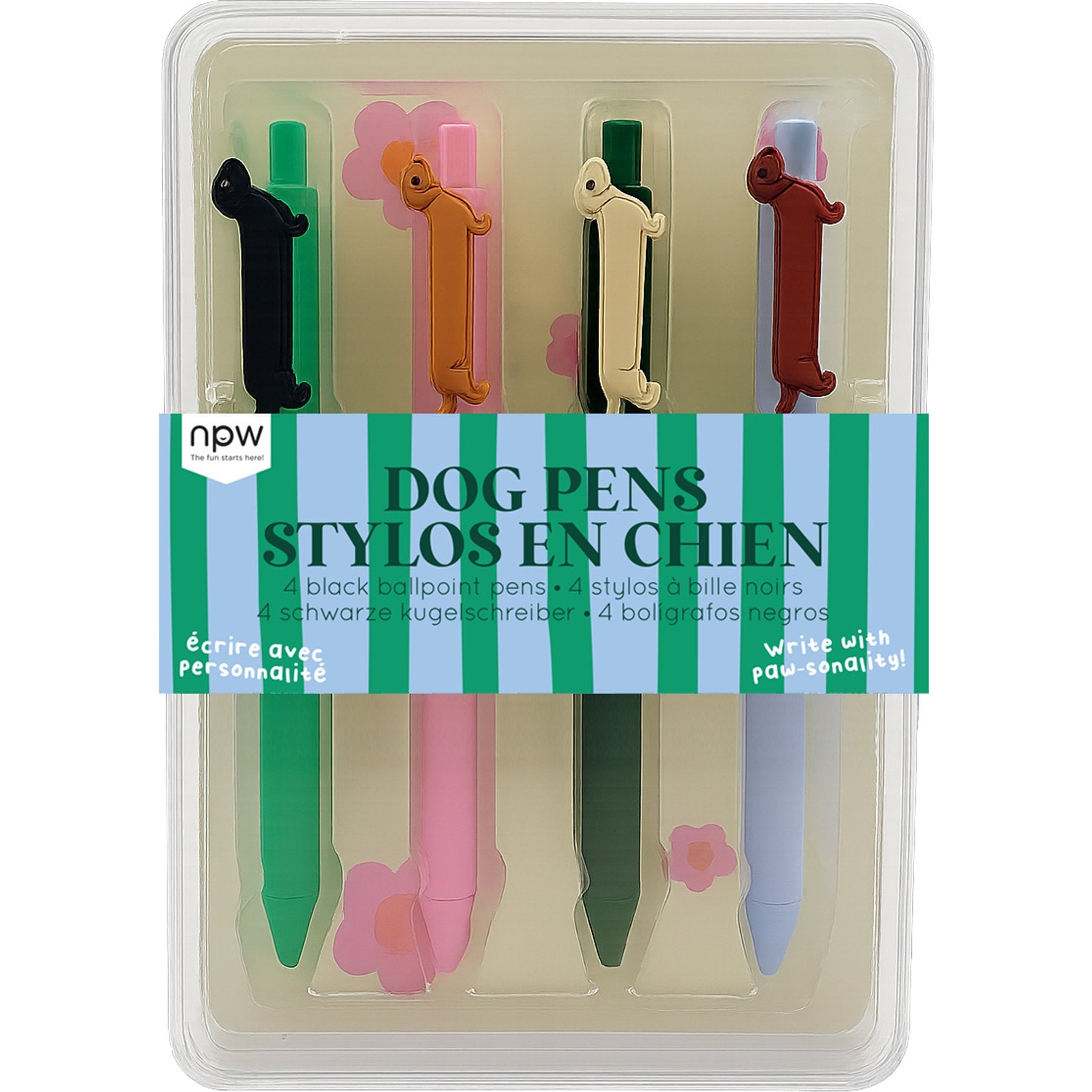 NPW Dog Icon Pens, 4 count