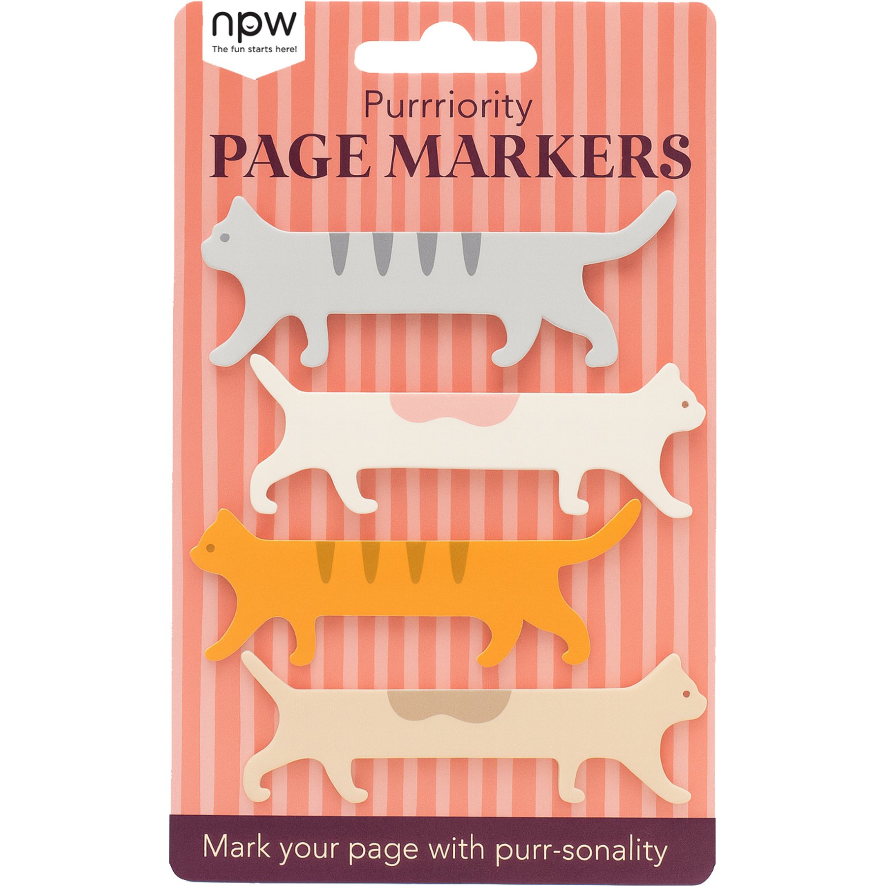 NPW Cat Page Markers, 4 count