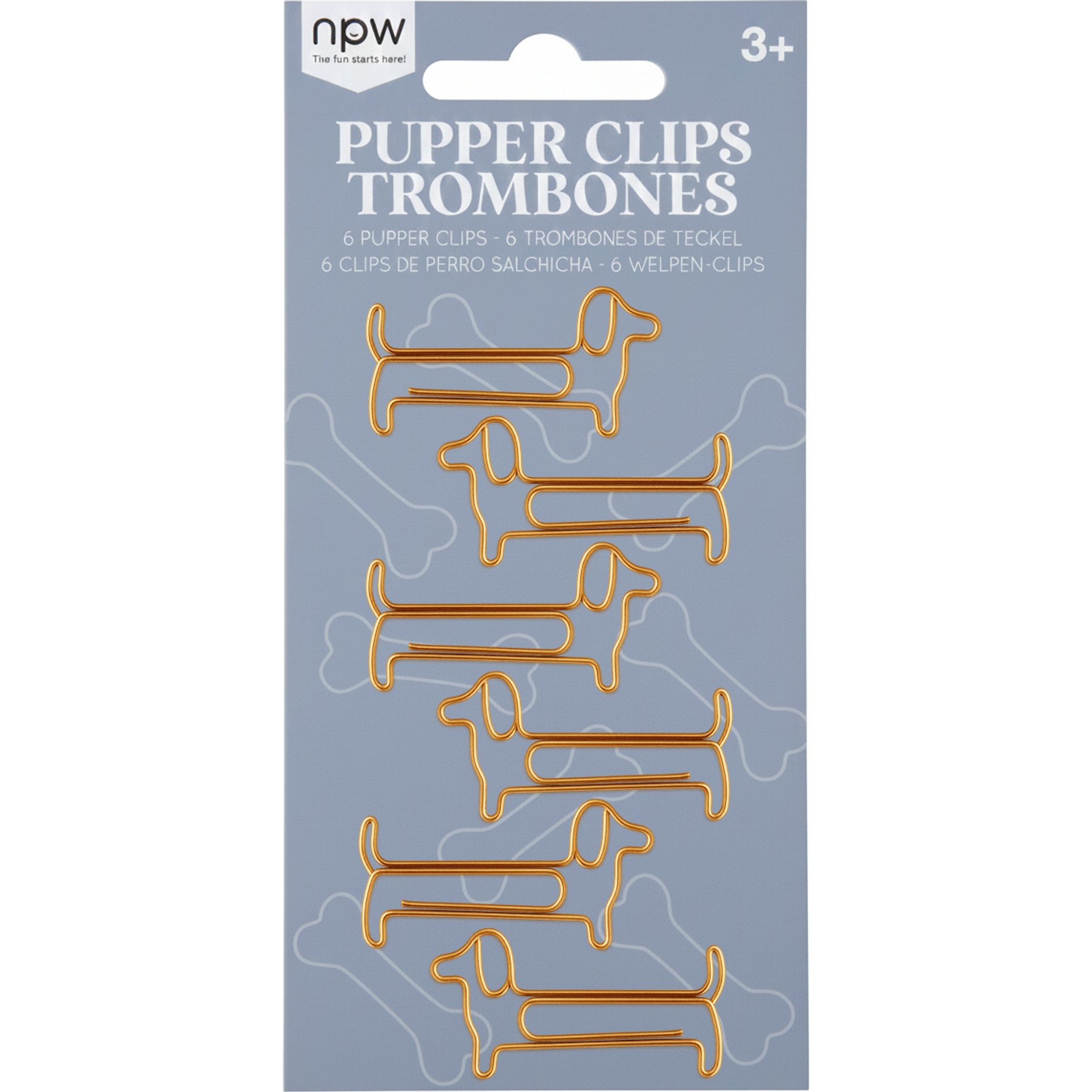 NPW Dog Paper Clips, 6 count