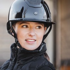 Back on Track Caracas Helmet, Glossy Glitter Black, Large: 60 to 61-cm slide 2 of 9