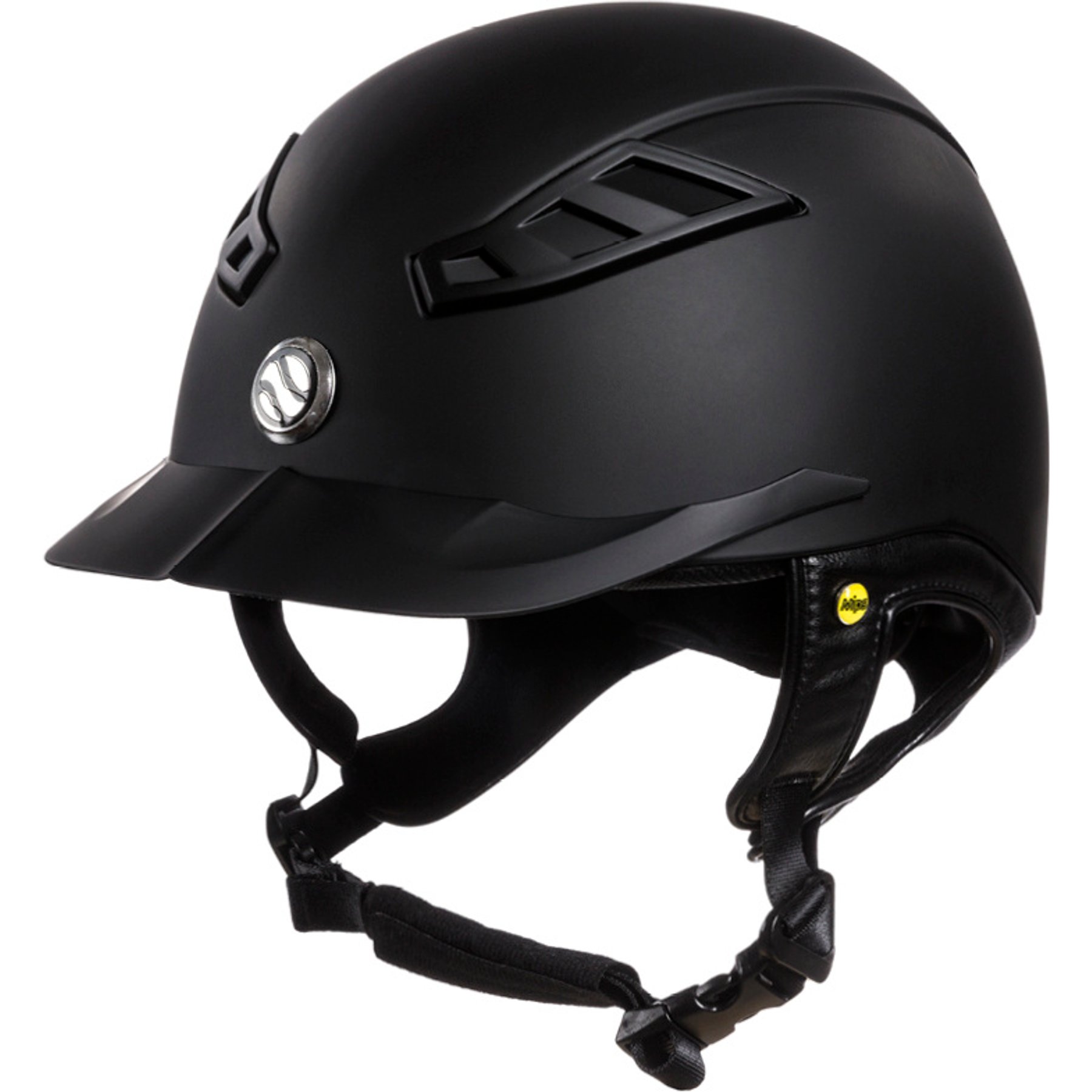 Back on Track Lynx Smooth Top Dial-Fit System Helmet, Black, Small: 50 to 53-cm