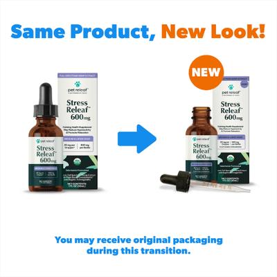 PET RELEAF Stress Releaf Organic Full Spectrum Hemp Extract Oil ...