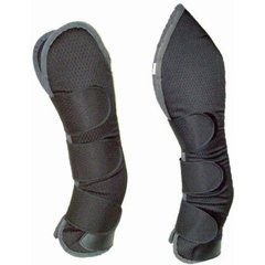 Exselle Horse Shipping Boots, Black, 4 count