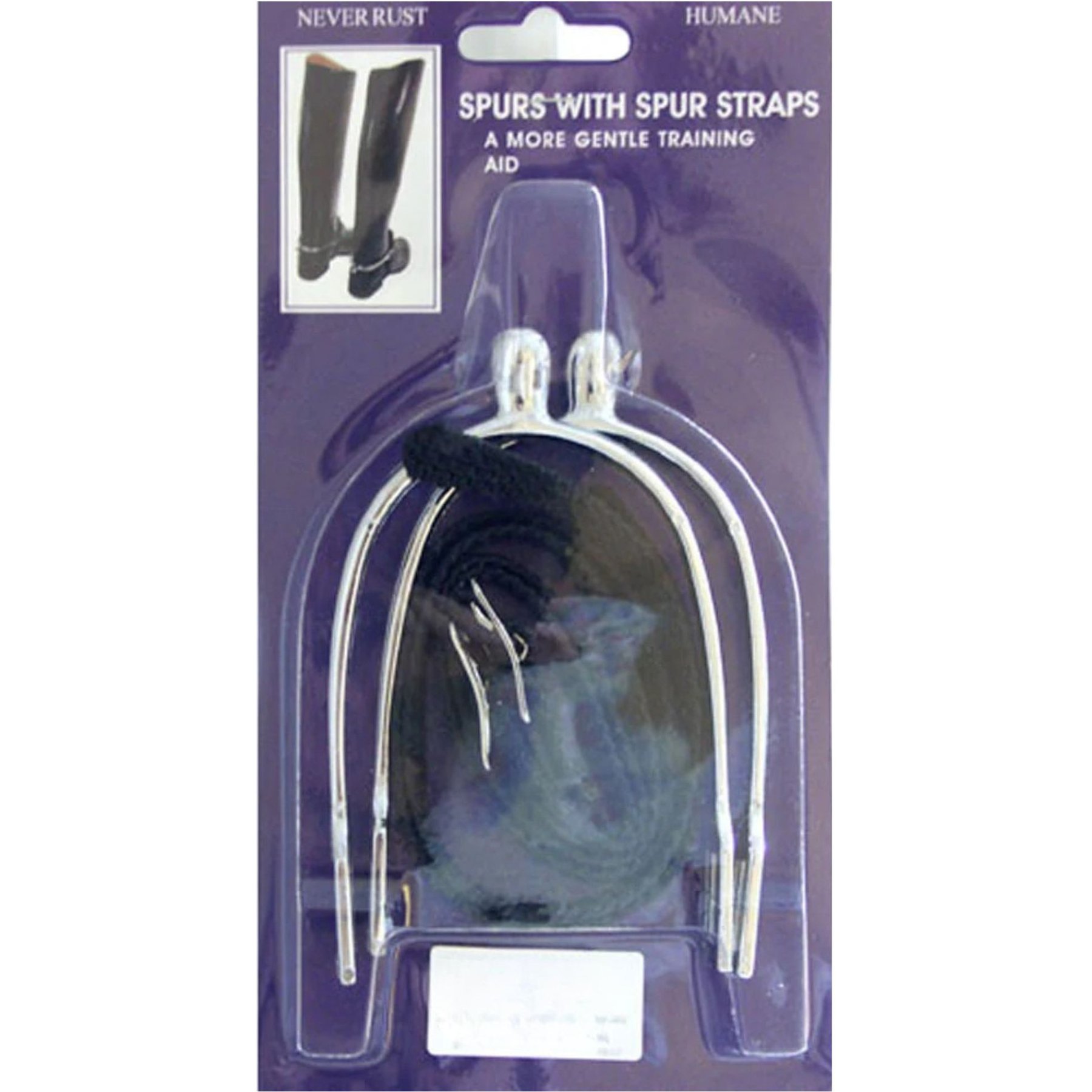 Intrepid International Humane Never Rust Horse Spurs with Strap, 3/4-in