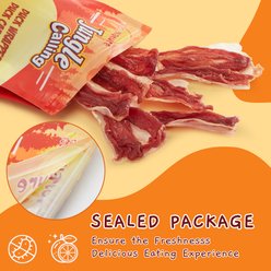 Jungle Calling High Protein Rawhide-Free Duck Flavored Wrapped Soft & Chewy Dog Treats, 8-oz bag slide 2 of 9