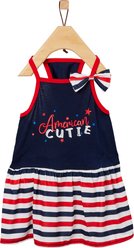 Frisco American Cutie Dog & Cat Sundress, Navy, Medium slide 2 of 8