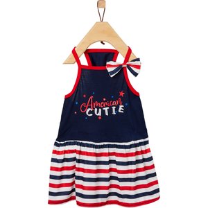 Frisco American Cutie Dog & Cat Sundress, Navy, Large