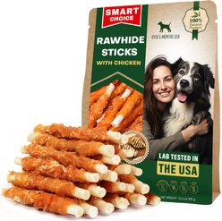 Beloved Pets Rawhide Sticks Wrapped Meat with Chicken Dog Chew Treats, 10.6-oz bag slide 1 of 7