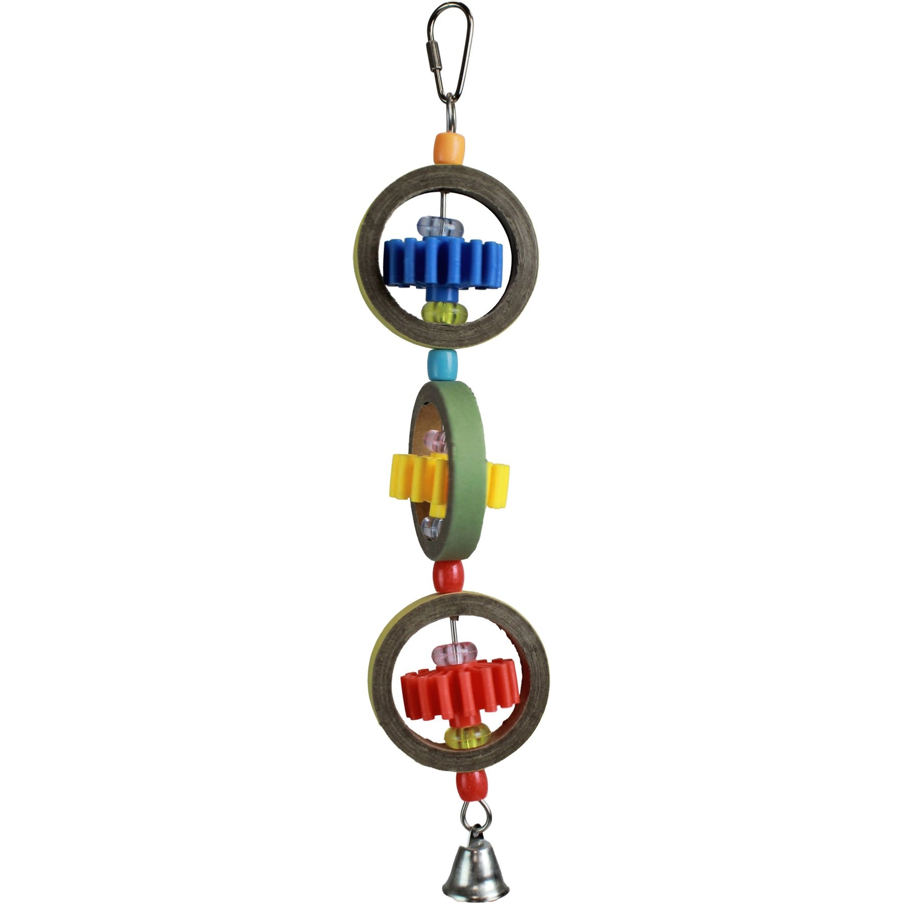 A&E Cage Company Gears & Rings Bird Toy, Multicolor