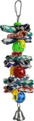 A&E Cage Company Hanging Finger Trap & Balls Foraging Bird Toy, Multicolor