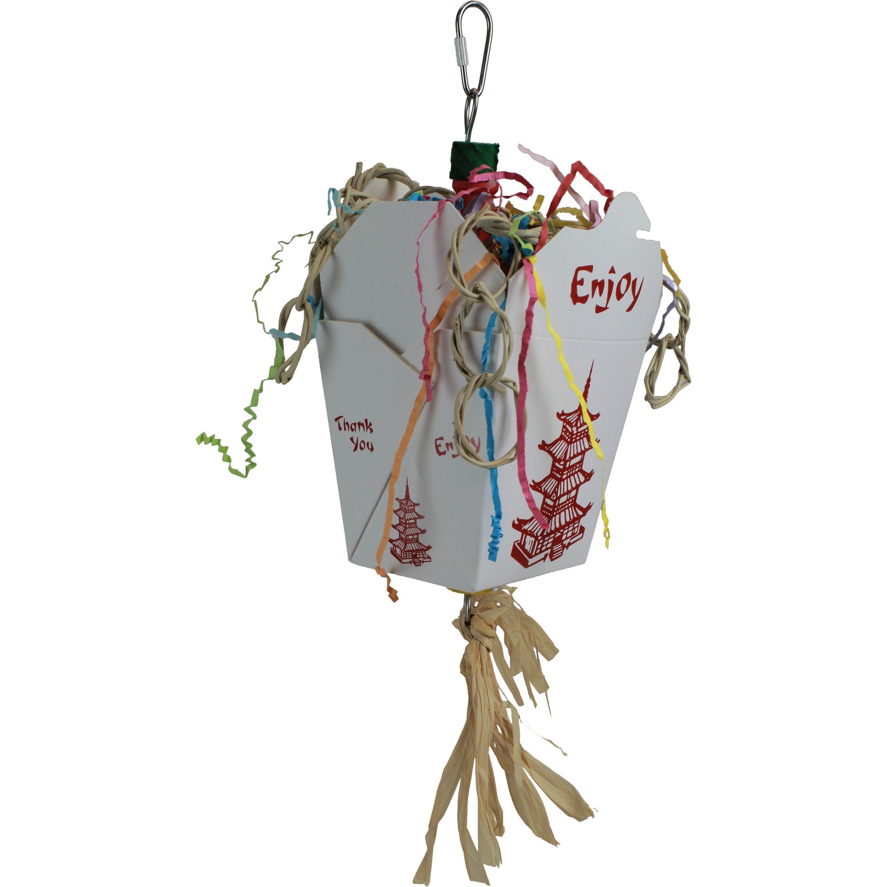 A&E Cage Company Chinese Take Out Jr. Foraging Bird Toy, Multicolor