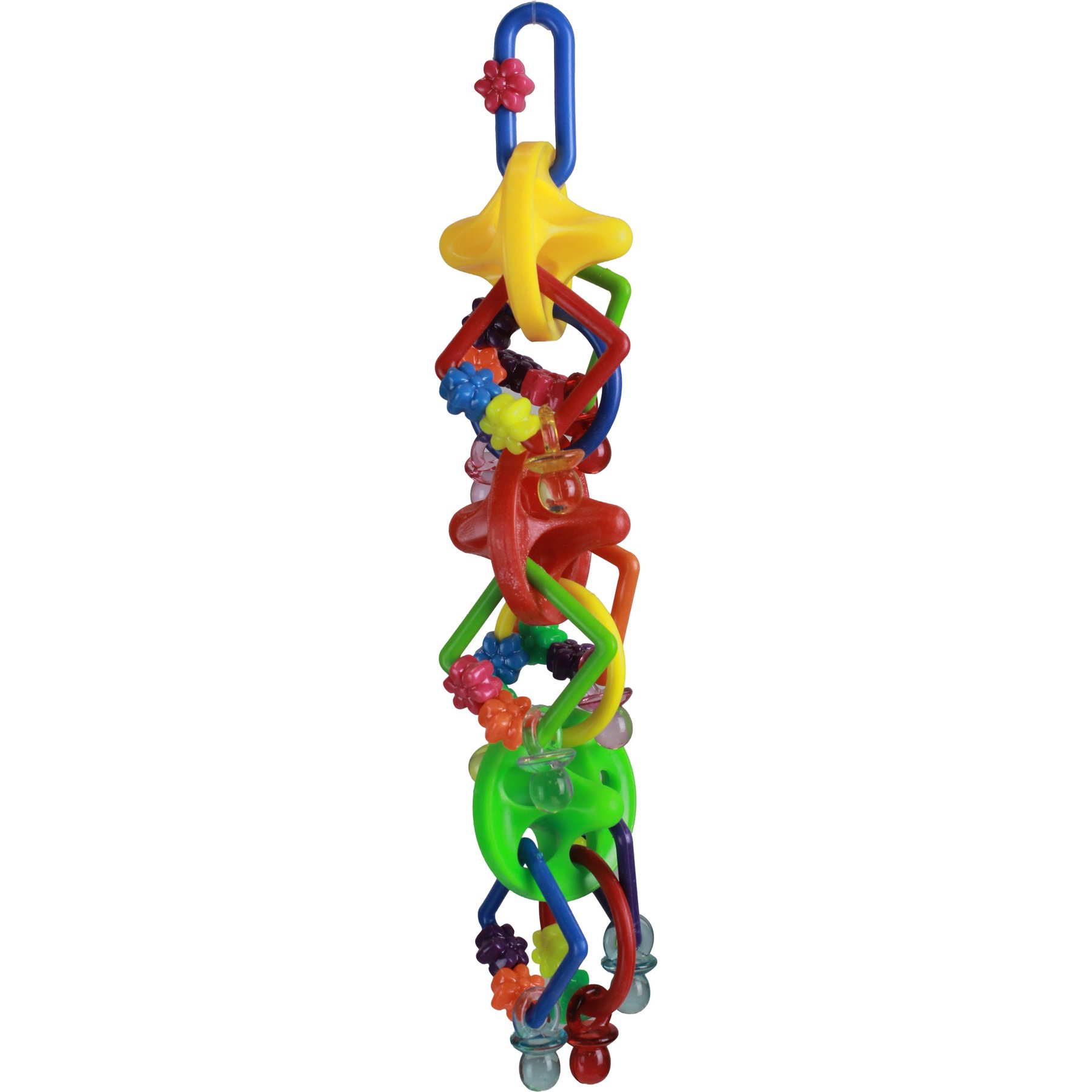 A&E Cage Company Spinners & Pacifiers Exercise Parakeet, Cockatiel Bird Toy, Multicolor