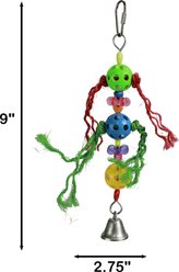 A&E Cage Company Tres Huevos Exercise Parakeet, Cockatiel Bird Toy, Multicolor slide 2 of 4