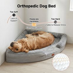 Kylinsure Corner Dog Bed with Removable Washable Cover, Grey, X-Large slide 2 of 8