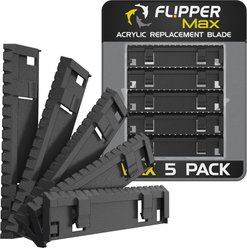 Flipper MAX ABS Acrylic Tank Straight Edge Replacement Blades, 5 count