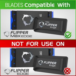 Flipper Edge Algae Scraper Standard Acrylic Safe Plastic Replacement Blades, 10 count slide 2 of 7