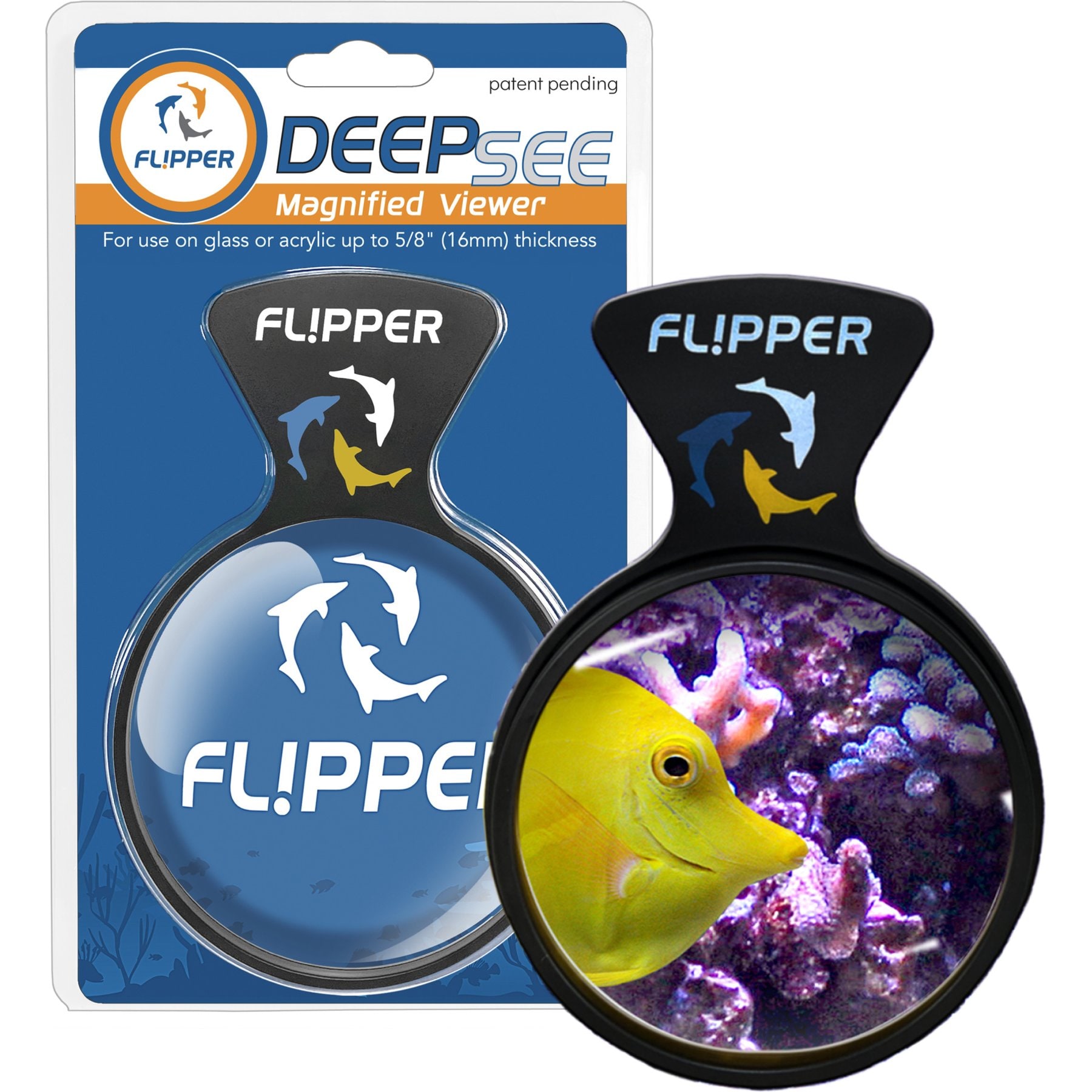 Flipper DeepSee Magnified Aquarium Viewer, 4-in