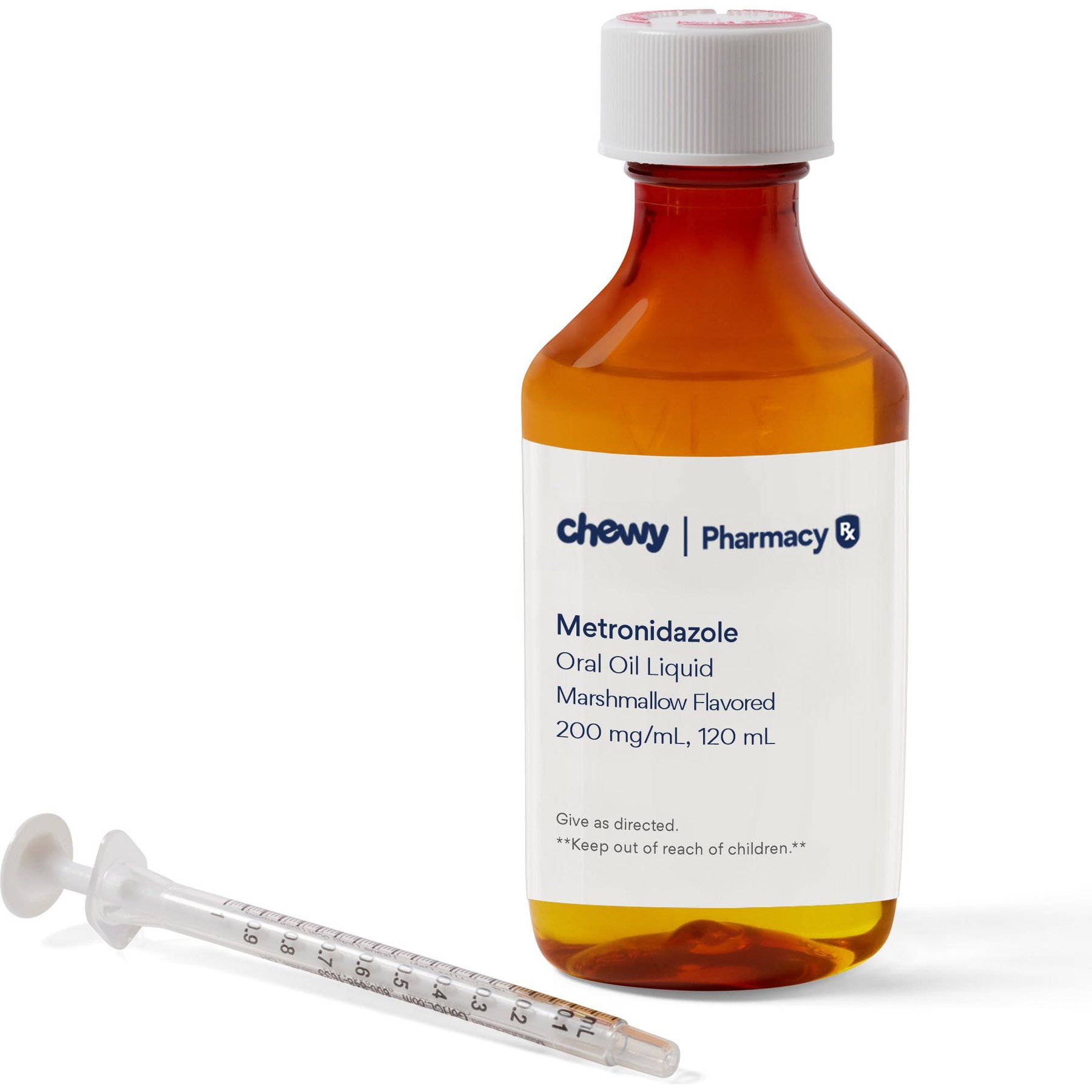 Metronidazole Compounded Marshmallow Oral Oil Suspension, 200 mg/mL, 120 mL for Veterinary use