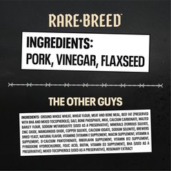 Rare Breed Tender Meat Cuts Grain-Free Pork Soft & Chewy Dog Treats, 1-oz slide 2 of 7