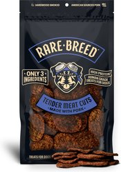 Rare Breed Tender Meat Cuts Grain-Free Pork Soft & Chewy Dog Treats, 12-oz