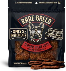 Rare Breed Tender Meat Cuts Grain-Free Beef Soft & Chewy Dog Treats, 4.5-oz slide 1 of 6