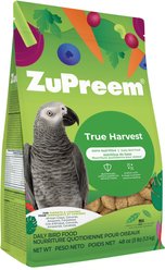 ZuPreem True Harvest with Natural Flavor Daily Parrot & Conure Bird Food, 3-lb bag