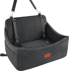 ALFATOK Memory Foam Dog Car Seat, Black slide 1 of 7