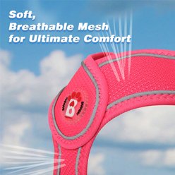 BARKBAY No Pull Reflective Dog Harness & Leash, Pink, Small: 13.5 to 16.5-in chest slide 2 of 9