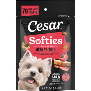 Cesar Softies Medley Dog Treats, 6-oz bag