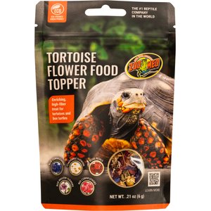 Zoo Med Tortoise & Box Turtle Flower Food Topper, 0.21-oz bag