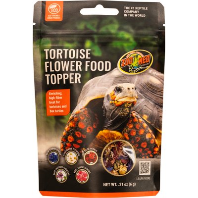 Zoo Med Zoo Med Tortoise & Box Turtle Flower Food Topper, 0.21-oz bag