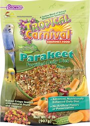 Brown's Tropical Carnival with ZOO-Vital Biscuits Parakeet Food, 2-lb bag