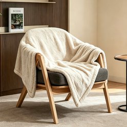HOMAGICO Flannel Double-Sided Throw Furniture Protector Waterproof Dog Blanket, Beige, Medium: 28 x 40-in
