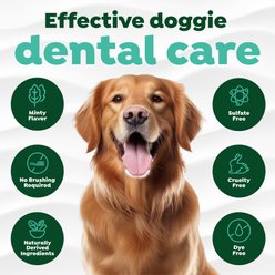 TropiClean Fresh Breath No Brush Toothpaste for Plaque, Tartar Control Dog Dental Gel, 4-fl oz bottle slide 2 of 7