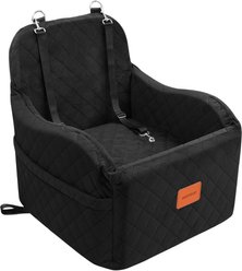 INDYBUD Soft Booster Travel Bed Safety Leash Belt Machine-Washable Car Dog Automobile Booster Seat, 19 x 19 x 19-in, Black slide 1 of 6