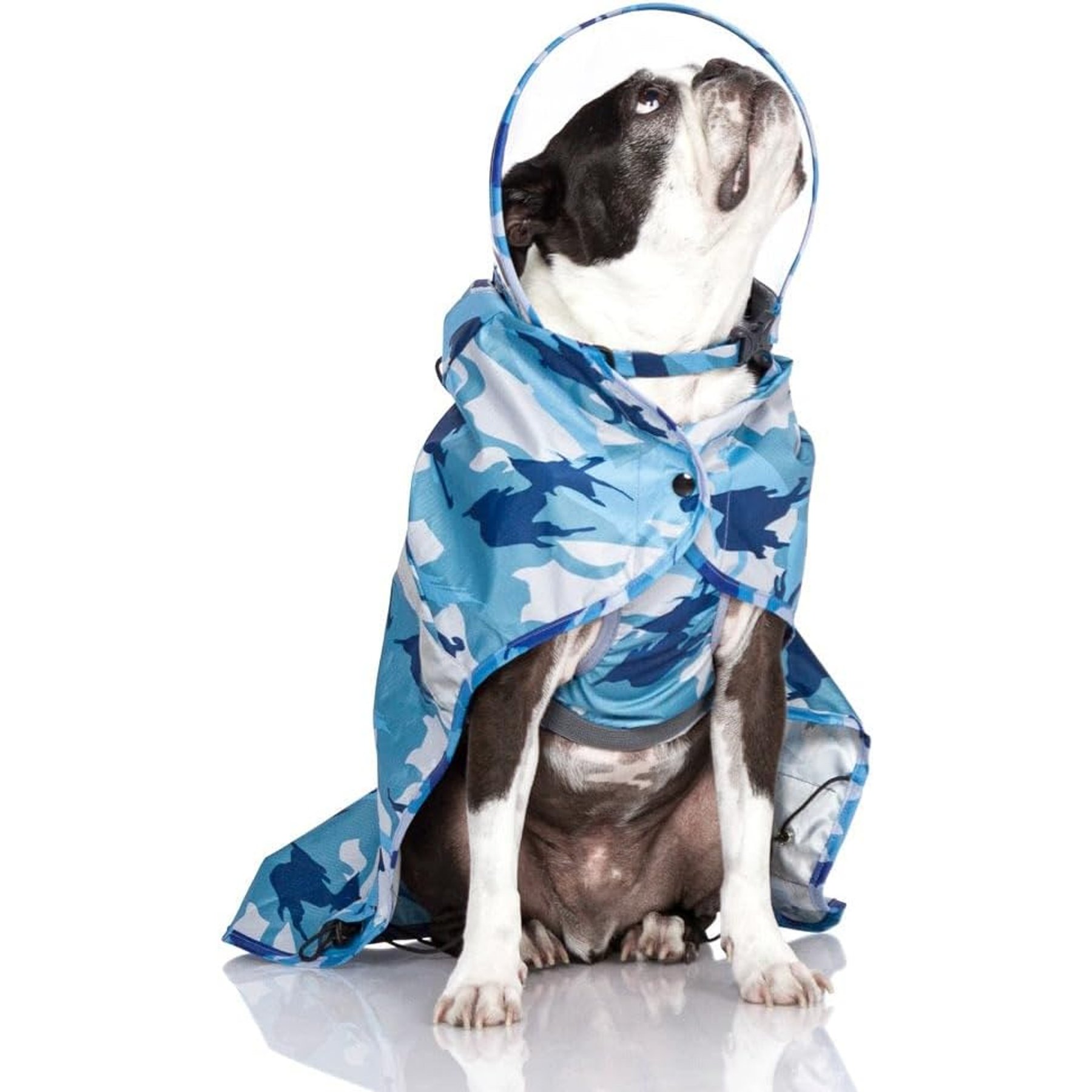 Gooby Raincoat Pro Camo Dog Raincoat, Camo, Medium