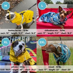 Gooby Raincoat Pro Dog Raincoat, Yellow, XXX-Large slide 2 of 6