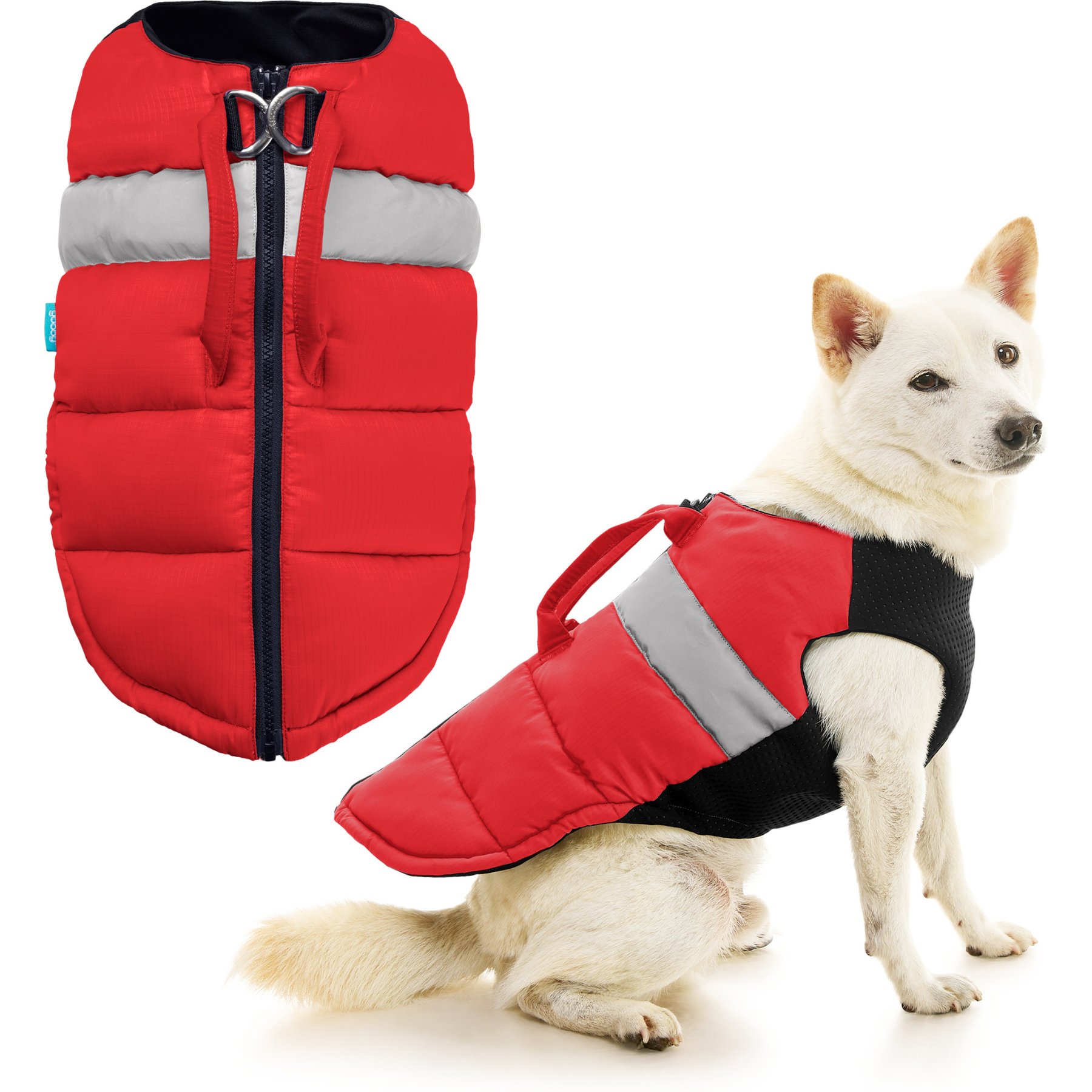 Gooby Padded Lift Dog Vest, Red, X-Small