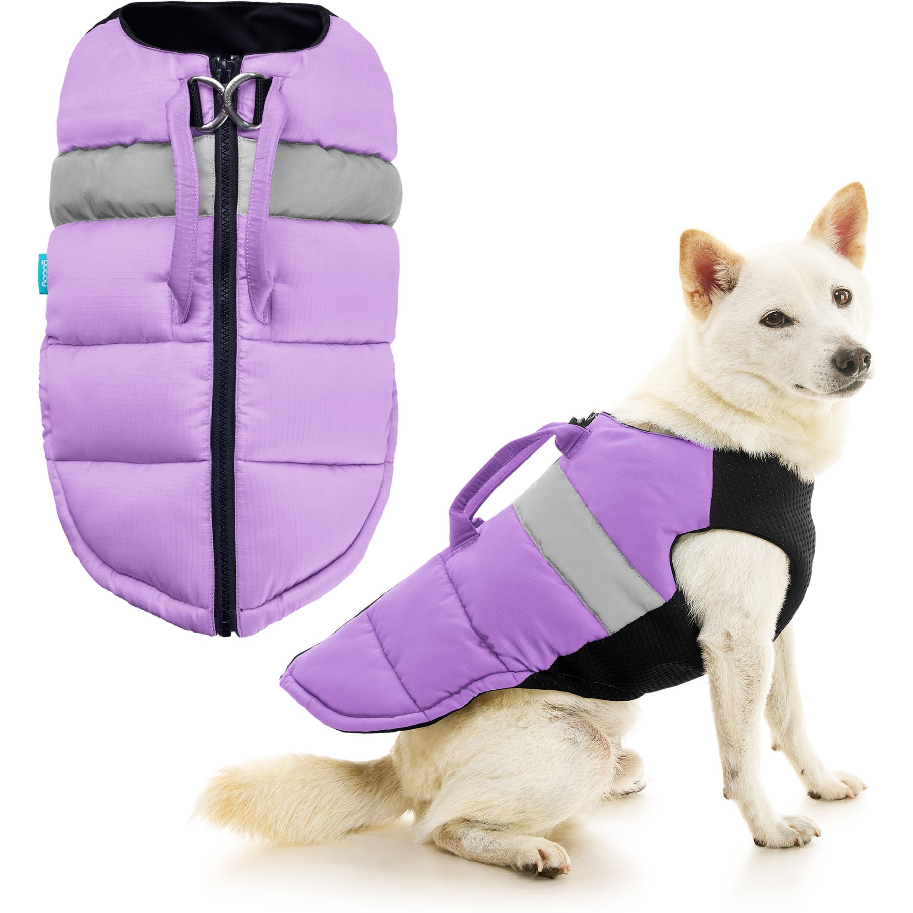 Gooby Padded Lift Dog Vest, Purple, Medium