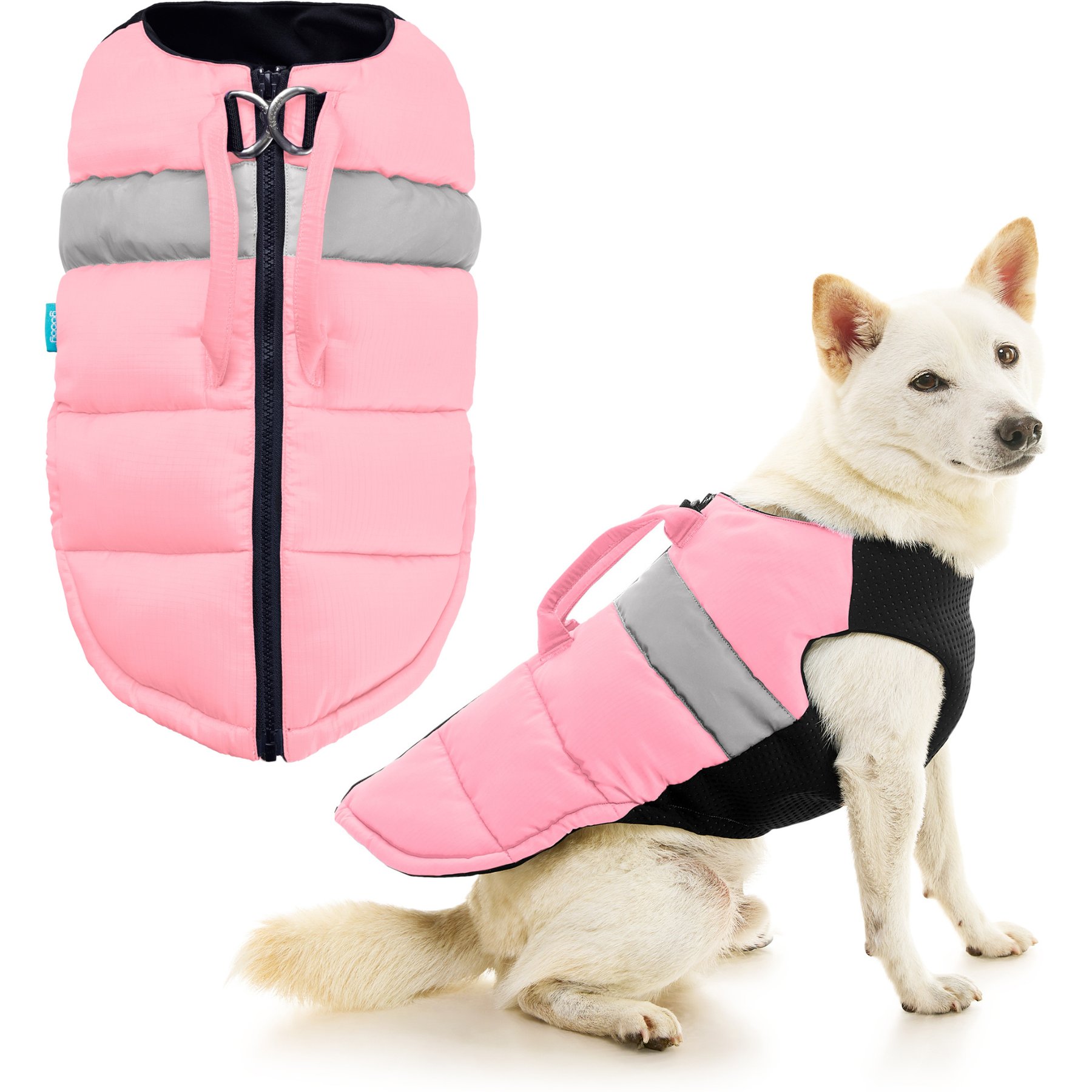 Gooby Padded Lift Dog Vest, Pink, X-Small